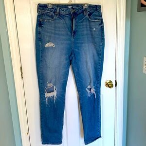 Old Navy Distressed High Rose Jeans